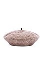 view 3 of 3 Audrey Beret in Heather Natural