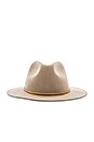 view 3 of 3 Wesley Fedora in Light Tan