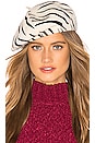 view 1 of 3 Audrey Beret in White Tiger