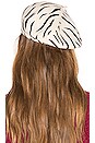 view 2 of 3 Audrey Beret in White Tiger