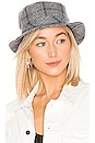 view 1 of 3 Hardy Bucket Hat in Grey Plaid