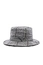 view 3 of 3 Hardy Bucket Hat in Grey Plaid