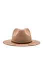 view 4 of 4 Wesley Fedora in Dark Tan
