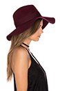 view 2 of 4 Piper Hat in Wine