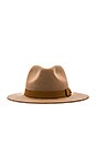 view 4 of 4 Indiana Fedora in Tan & Bronze