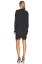 view 3 of 3 Amiri Lace Dress in Dark Charcoal Melange With Black Lace