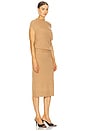 view 3 of 4 Lori Sleeveless Dress in Camel Melange