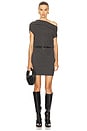 view 1 of 4 Lori Sleeveless Mini Dress in Dark Charcoal Melange