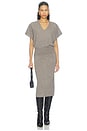 view 1 of 3 Ophi Vee Cashmere Dress in Otter Melange