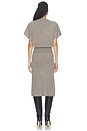 view 4 of 3 Ophi Vee Cashmere Dress in Otter Melange