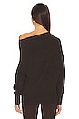 view 3 of 4 Lori Off Shoulder Sweater in Carob Melange