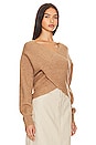 view 2 of 4 Hughes Wrap Front Sweater in Camel
