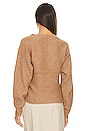 view 3 of 4 Hughes Wrap Front Sweater in Camel