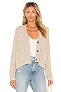 view 1 of 4 Cropped Cardigan in Ecru Multi Neutral