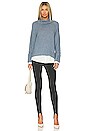 view 4 of 4 Jolie Fringed Layered Looker in Celeste Blue Melange & White