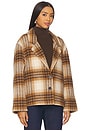 view 3 of 5 Adeline Jacket in Camel Plaid