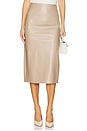 view 1 of 6 Irene Skirt in Glossy Taupe