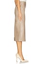 view 3 of 6 Irene Skirt in Glossy Taupe
