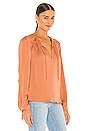 view 3 of 5 Peyton Blouse in Clay Orange
