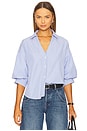 view 1 of 5 Kate Shirt in Blue Stripe