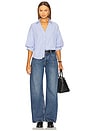 view 4 of 5 Kate Shirt in Blue Stripe