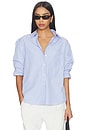view 1 of 5 Pia Shirt in Blue Stripe