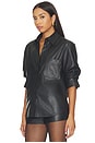 view 2 of 4 CAMISA DE CUERO VEGANO PIA  in Black Onyx