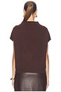 view 4 of 4 Morten Funnel Neck Cashmere Top in Java Melange