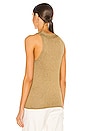 view 3 of 4 Ina Wrap Tank in Gold Yellow