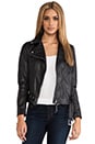view 1 of 6 Leather Moto Jacket in Black