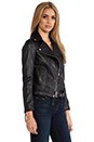 view 3 of 6 Leather Moto Jacket in Black