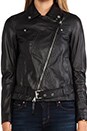 view 5 of 6 Leather Moto Jacket in Black