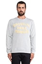 view 1 of 4 Brooklyn Parle Francais Sweatshirt in Blue & Yellow