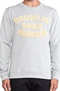 view 4 of 4 Brooklyn Parle Francais Sweatshirt in Blue & Yellow