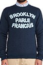 view 4 of 4 SWEAT PARLE FRANCAIS in Navy & Blue