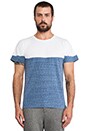 view 1 of 4 T-SHIRT FUTAE in White & Blue