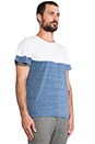 view 2 of 4 T-SHIRT FUTAE in White & Blue