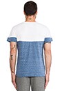 view 3 of 4 T-SHIRT FUTAE in White & Blue