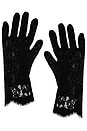 view 1 of 2 Short Lace Gloves in Black