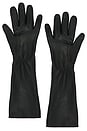 view 2 of 2 Faux Leather Gloves in Black