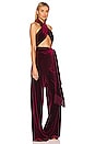 view 2 of 3 Cleopatra Jumpsuit in Burgundy