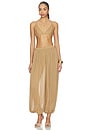 view 1 of 3 Mosi Chiffon Top & Pant Set in Khaki