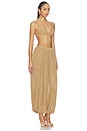 view 2 of 3 Mosi Chiffon Top & Pant Set in Khaki