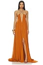 view 1 of 4 VESTIDO ZURI in Gold
