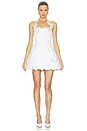 view 1 of 4 MINIVESTIDO CRYSTAL in White