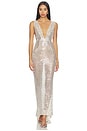 view 1 of 4 MAXIVESTIDO LIORA in Silver