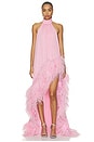 view 1 of 3 Madeline Halterneck Gown in Baby Pink