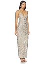 view 2 of 4 ROBE MAXI VENETIAN  in Silver
