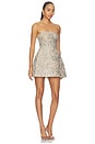 view 2 of 4 Venetian Maraya Strapless Mini Dress in Silver