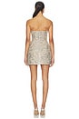 view 3 of 4 Venetian Maraya Strapless Mini Dress in Silver